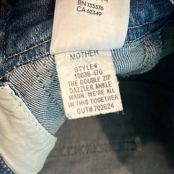 MOTHER - "The double zip dazzler" Ankle Jeans - Picture 5 of 6